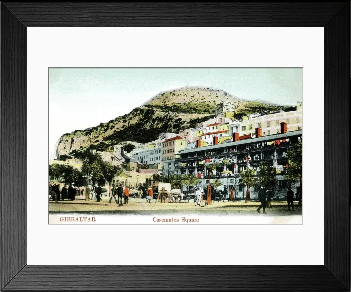 Framed Print : Casemates Square, Gibraltar Framed Print : Casemates Square, Gibraltar
