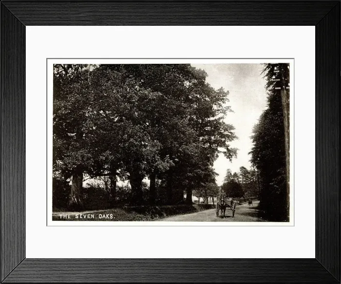Framed Print : The original Seven Oaks, Sevenoaks, Kent