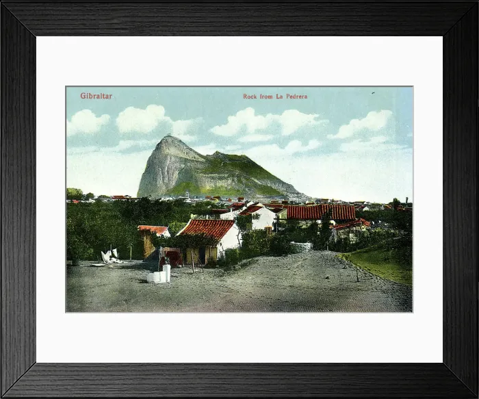 Framed Print : Rock viewed from La Pedrera, Gibraltar Framed Print : Rock viewed from La Pedrera, Gibraltar
