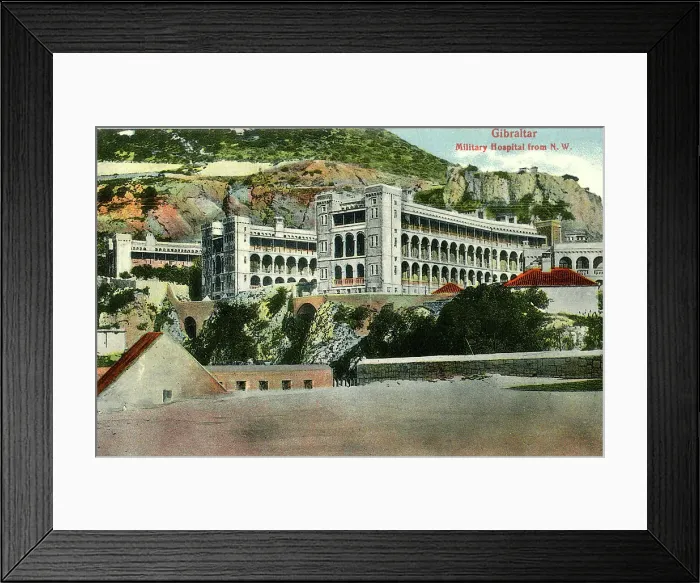 Framed Print : Military Hospital from North West, Gibraltar Framed Print : Military Hospital from North West, Gibraltar