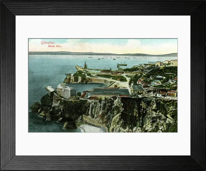 Framed Print : Rosia Bay, Gibraltar Framed Print : Rosia Bay, Gibraltar