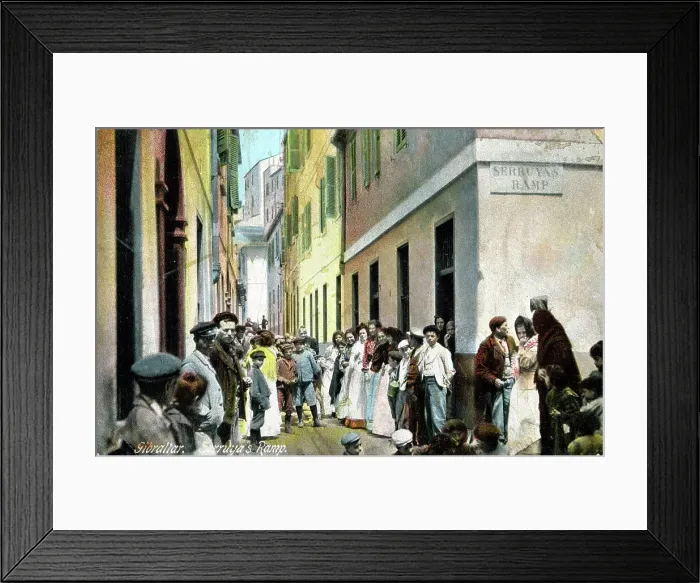 Framed Print : Serruya's Ramp, Gibraltar Framed Print : Serruya's Ramp, Gibraltar