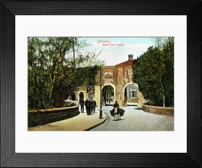 Framed Print : South Port Gates, Gibraltar Framed Print : South Port Gates, Gibraltar
