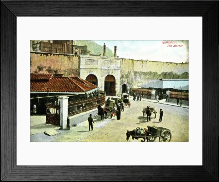 Framed Print : The Market, Gibraltar Framed Print : The Market, Gibraltar