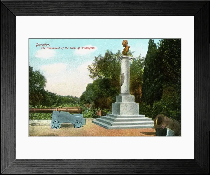 Framed Print : The Monument of the Duke of Wellington, Gibraltar Framed Print : The Monument of the Duke of Wellington, Gibraltar