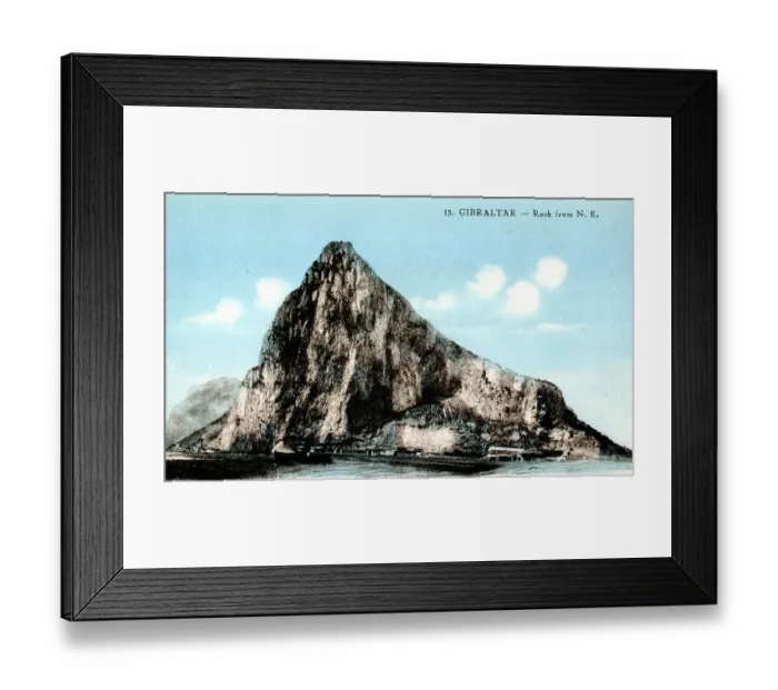 Framed Print : View of the Rock from the North East, Gibraltar Framed Print : View of the Rock from the North East, Gibraltar