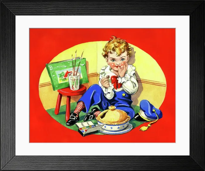 Framed Print : Little Jack Horner sat in the corner Framed Print : Little Jack Horner sat in the corner