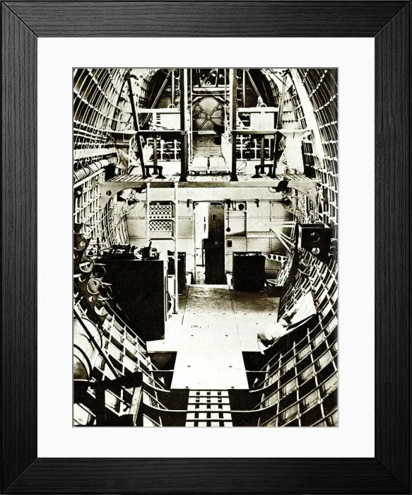 Framed Print : Interior of RAF Flying Boat, WW2 Framed Print : Interior of RAF Flying Boat, WW2
