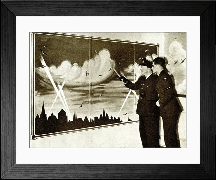 Framed Print : RAF cadet identifying types of flight, WW2 Framed Print : RAF cadet identifying types of flight, WW2