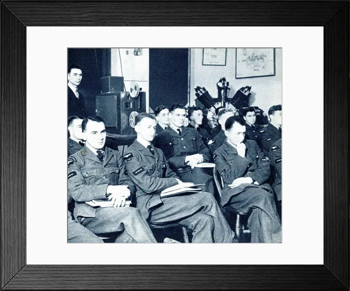 Framed Print : RAF cadets watching an instructional film, WW2 Framed Print : RAF cadets watching an instructional film, WW2