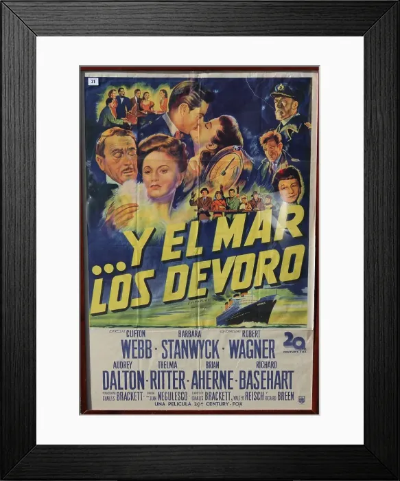 Framed Print : RMS Titanic - poster, Spanish version of Titanic film Framed Print : RMS Titanic - poster, Spanish version of Titanic film