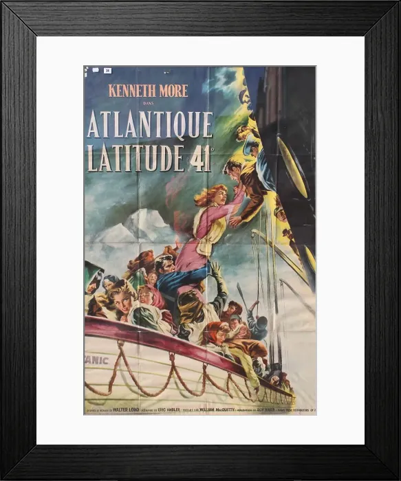 Framed Print : RMS Titanic - poster, French version of A Night to Remember Framed Print : RMS Titanic - poster, French version of A Night to Remember