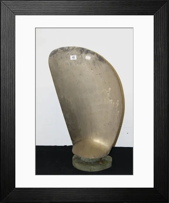 Framed Print : Bronze propeller blade from a ship Framed Print : Bronze propeller blade from a ship