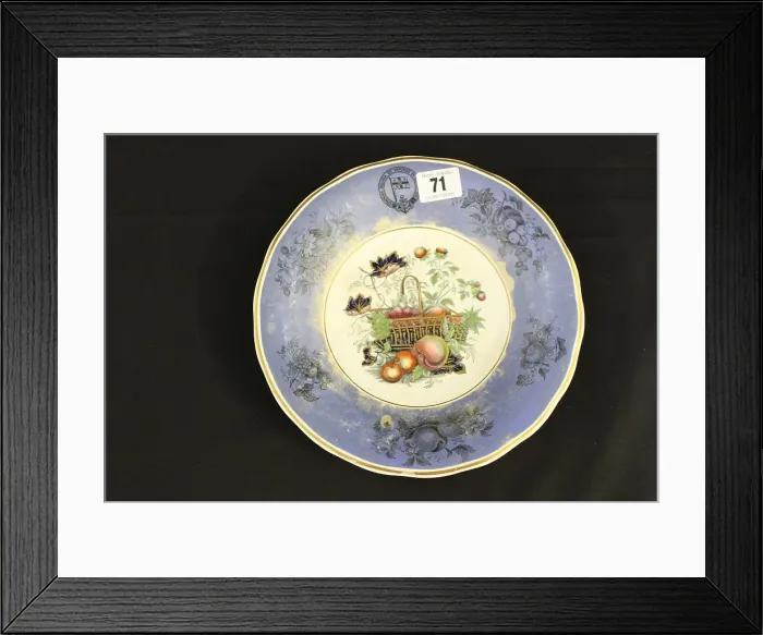 Framed Print : PSNC ironstone dessert plate Framed Print : PSNC ironstone dessert plate