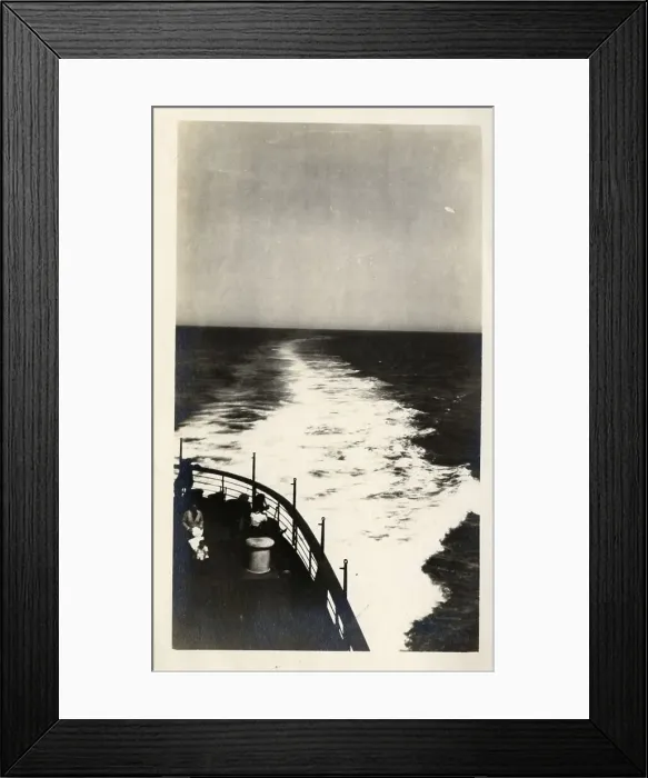 Framed Print : RMS Lusitania - en route to New York, August 1912 Framed Print : RMS Lusitania - en route to New York, August 1912