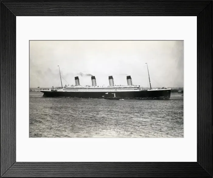 Framed Print : RMS Olympic, arriving in New York Framed Print : RMS Olympic, arriving in New York