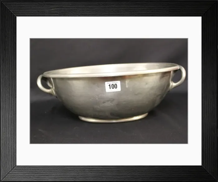 Framed Print : White Star Line - two handled serving dish Framed Print : White Star Line - two handled serving dish