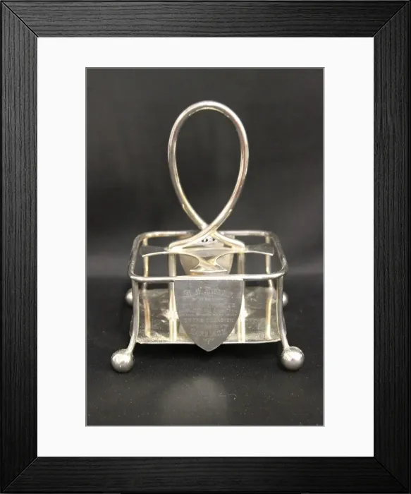 Framed Print : White Star Line - silver plate cruet, wedding present Framed Print : White Star Line - silver plate cruet, wedding present