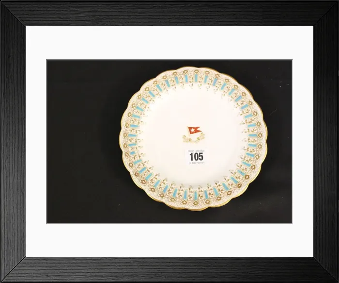 Framed Print : White Star Line - Wisteria side plate Framed Print : White Star Line - Wisteria side plate