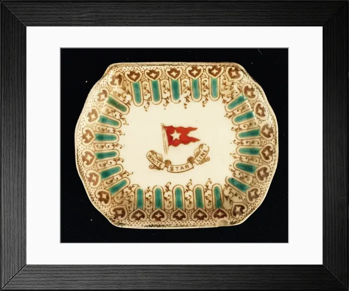Framed Print : White Star Line - Wisteria pie dish