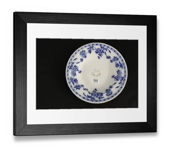 Framed Print : White Star Line - Delft ironstone soup bowl Framed Print : White Star Line - Delft ironstone soup bowl