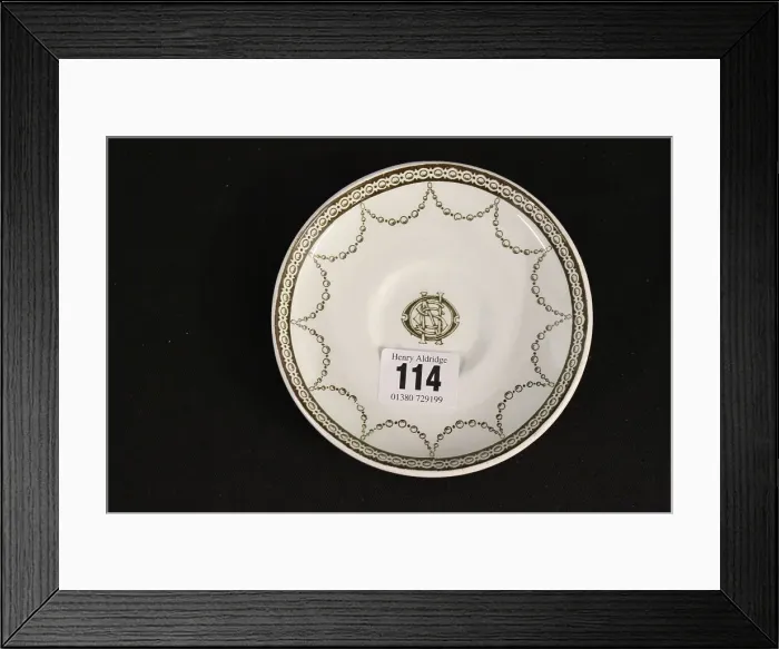 Framed Print : White Star Line - Stonier and Co saucer Framed Print : White Star Line - Stonier and Co saucer