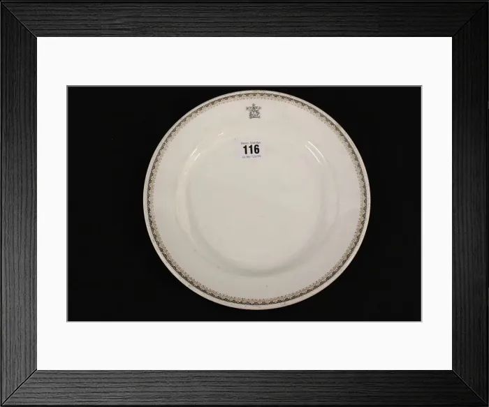 Framed Print : White Star Line - Maddock and Co dinner plate Framed Print : White Star Line - Maddock and Co dinner plate