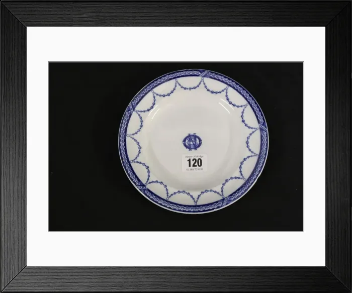 Framed Print : White Star Line - Stonier and Co Bradford design side plate Framed Print : White Star Line - Stonier and Co Bradford design side plate