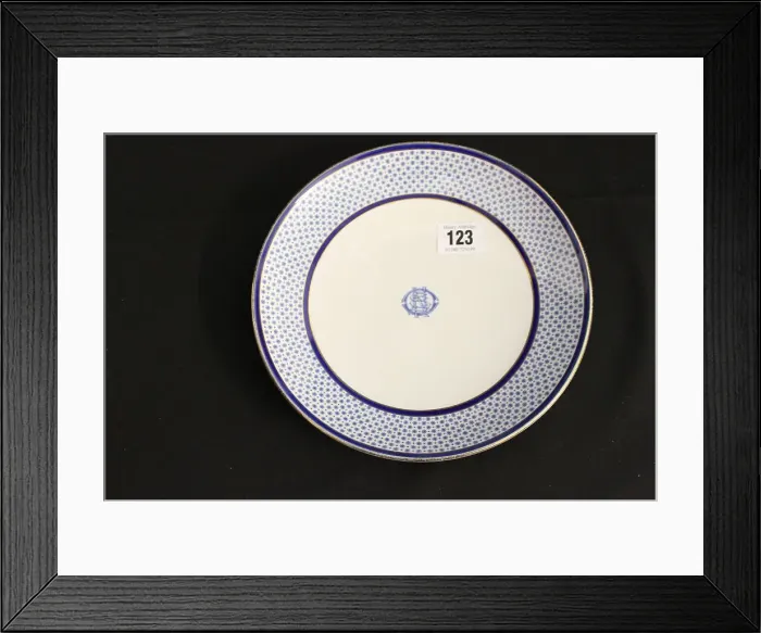 Framed Print : White Star Line - Copeland Spode blue and white plate Framed Print : White Star Line - Copeland Spode blue and white plate