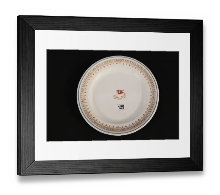Framed Print : White Star Line - Losol Ware dinner plate Framed Print : White Star Line - Losol Ware dinner plate