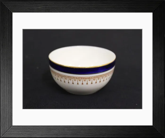 Framed Print : White Star Line - Minton First Class blue sugar bowl Framed Print : White Star Line - Minton First Class blue sugar bowl