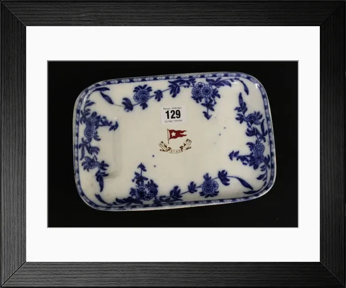 Framed Print : White Star Line - Stonier and Co asparagus dish Framed Print : White Star Line - Stonier and Co asparagus dish