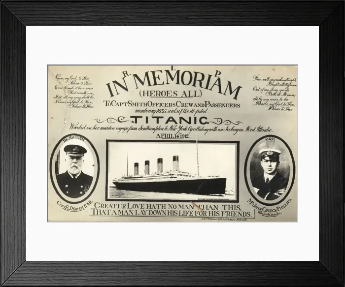Framed Print : RMS Titanic - Captain Smith and Jack Phillips Framed Print : RMS Titanic - Captain Smith and Jack Phillips