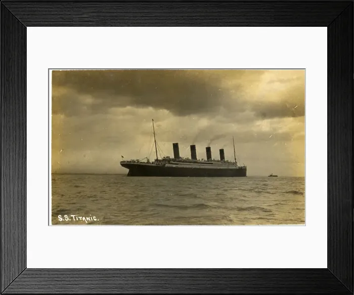 Framed Print : RMS Titanic - the ship at sea Framed Print : RMS Titanic - the ship at sea