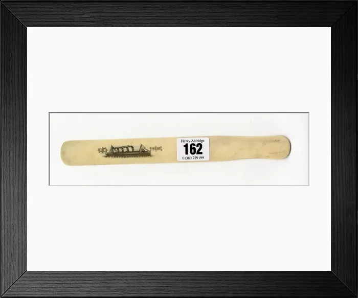 Framed Print : RMS Titanic - ivorine letter opener Framed Print : RMS Titanic - ivorine letter opener