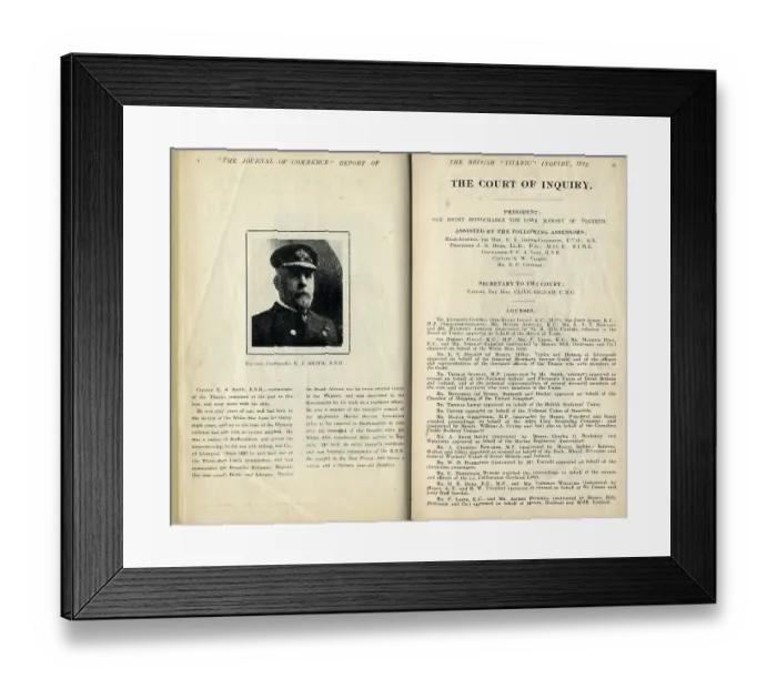 Framed Print : RMS Titanic - The Journal of Commerce Framed Print : RMS Titanic - The Journal of Commerce