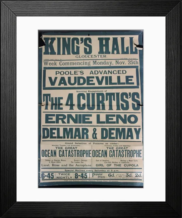 Framed Print : Theatre poster - The Great Ocean Catastrophe Framed Print : Theatre poster - The Great Ocean Catastrophe