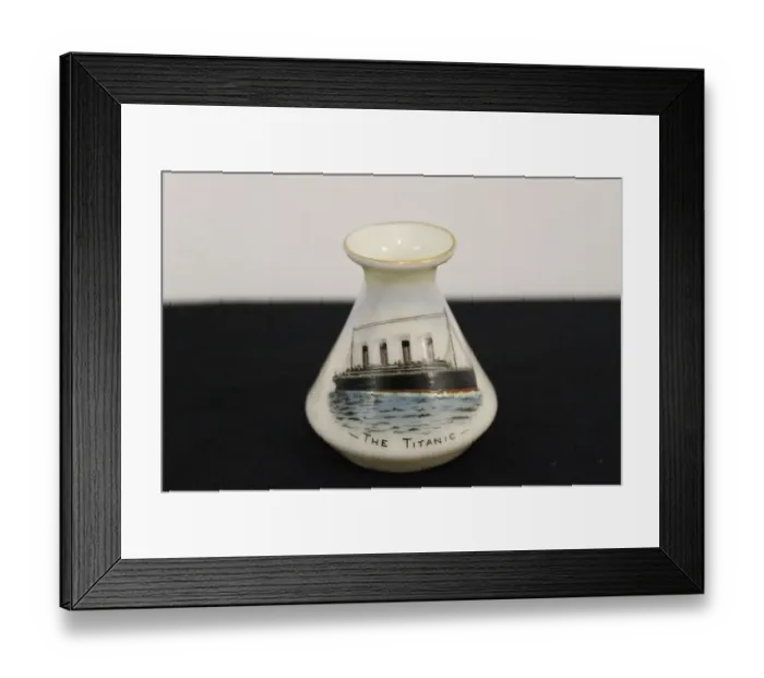Framed Print : RMS Titanic - Carlton china post-disaster souvenir Framed Print : RMS Titanic - Carlton china post-disaster souvenir
