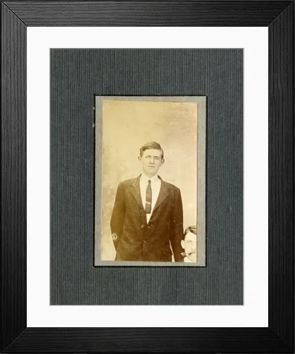 Framed Print : RMS Titanic - photo of Ernest Tomlin, victim Framed Print : RMS Titanic - photo of Ernest Tomlin, victim
