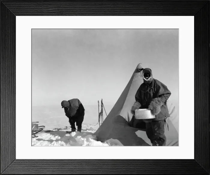 Framed Print : Robert Falcon Scott, Terra Nova Expedition, Antarctic Framed Print : Robert Falcon Scott, Terra Nova Expedition, Antarctic