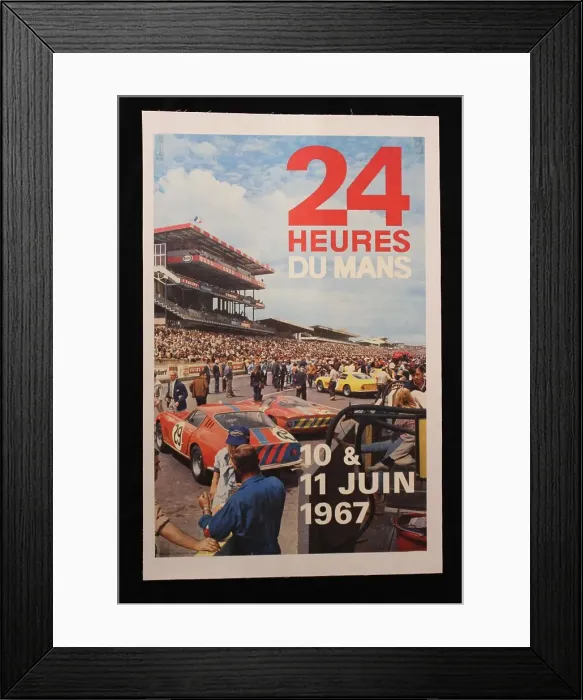 Framed Print : Poster, Le Mans 24 hour race, 10-11 June 1967 Framed Print : Poster, Le Mans 24 hour race, 10-11 June 1967
