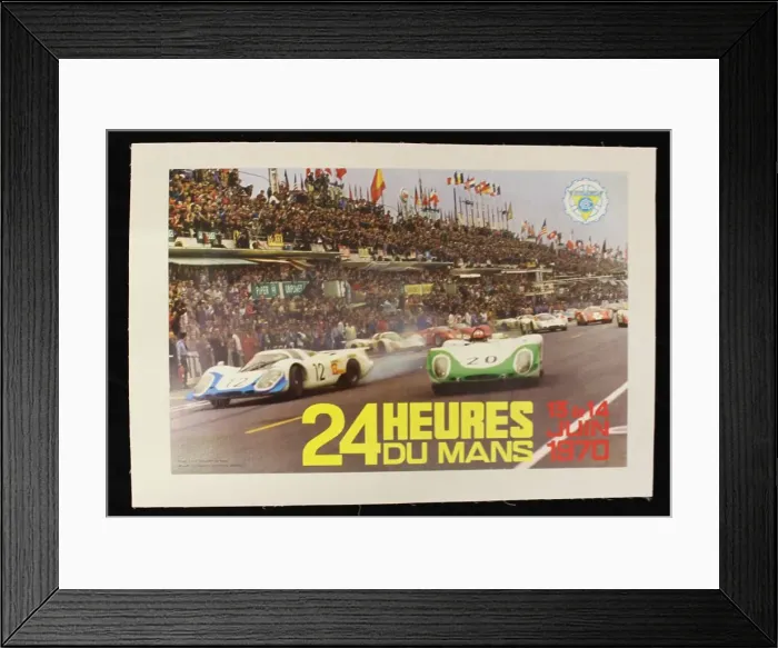 Framed Print : Poster, Le Mans 24 hours, 13-14 June 1970 Framed Print : Poster, Le Mans 24 hours, 13-14 June 1970