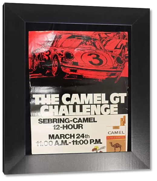 Poster, Sebring 12 hour race, 24 March 1972 Camel GT