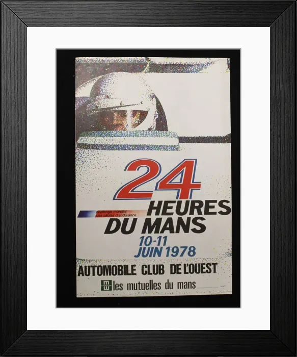 Framed Print : Poster, Le Mans 24 hour race, 10-11 June 1978 Framed Print : Poster, Le Mans 24 hour race, 10-11 June 1978