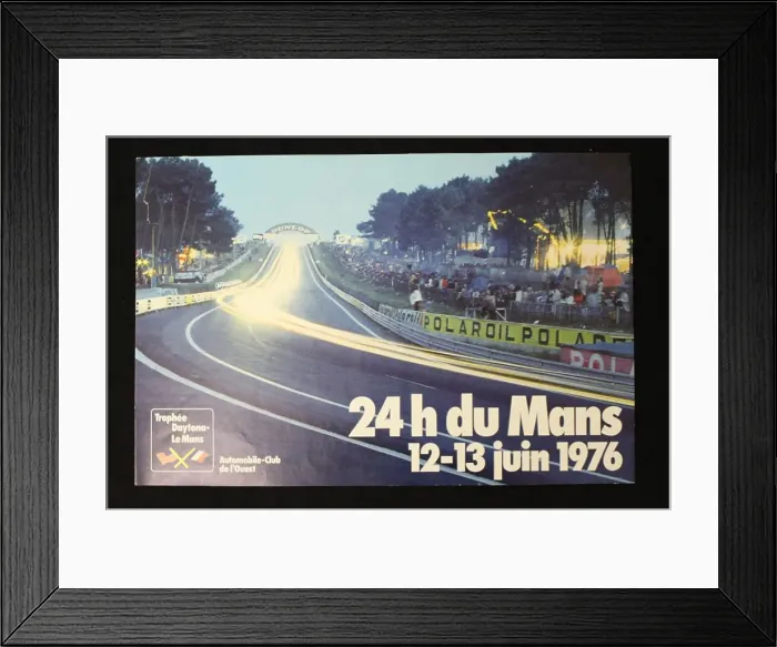 Framed Print : Poster, Le Mans 24 hour race, 12-13 June 1976 Framed Print : Poster, Le Mans 24 hour race, 12-13 June 1976