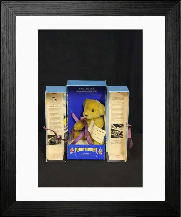 Framed Print : RMS Titanic - Merrythought Titanic bear Framed Print : RMS Titanic - Merrythought Titanic bear
