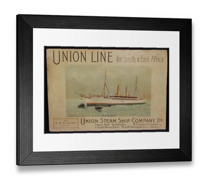 Framed Print : RMS Scot - Union Steam Ship Company Ltd Framed Print : RMS Scot - Union Steam Ship Company Ltd