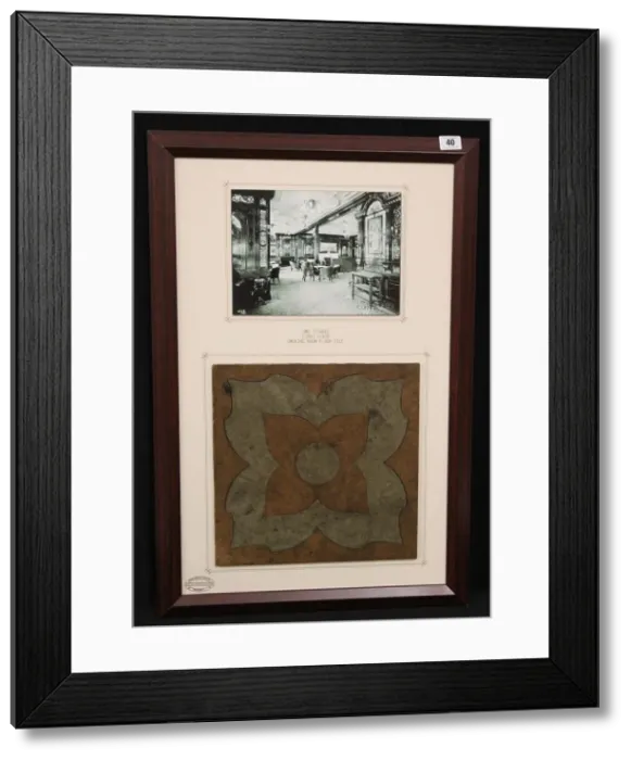 Framed Print : RMS Titanic - framed photograph and tile Framed Print : RMS Titanic - framed photograph and tile