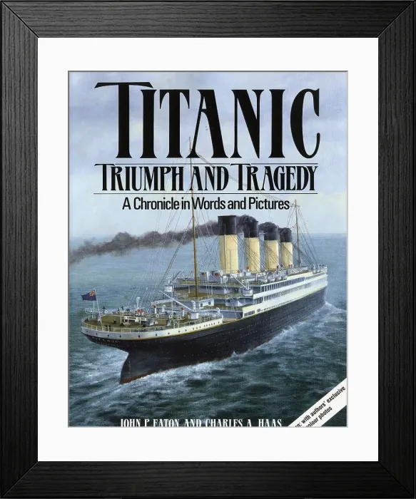 Framed Print : Book cover, Titanic, Triumph and Tragedy Framed Print : Book cover, Titanic, Triumph and Tragedy