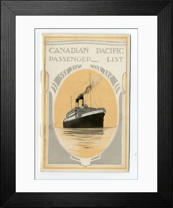 Framed Print : Canadian Pacific Empress of Britain Framed Print : Canadian Pacific Empress of Britain